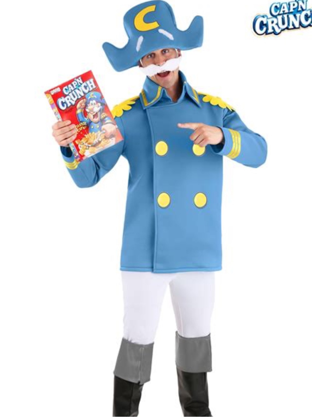 Captain Crunch Adult Halloween costume cereal costume funny Medium NWT